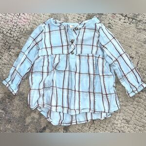 Jumping Beans plaid top size 12 months